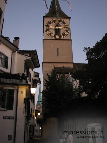 Zurich'o miesto vaizdai