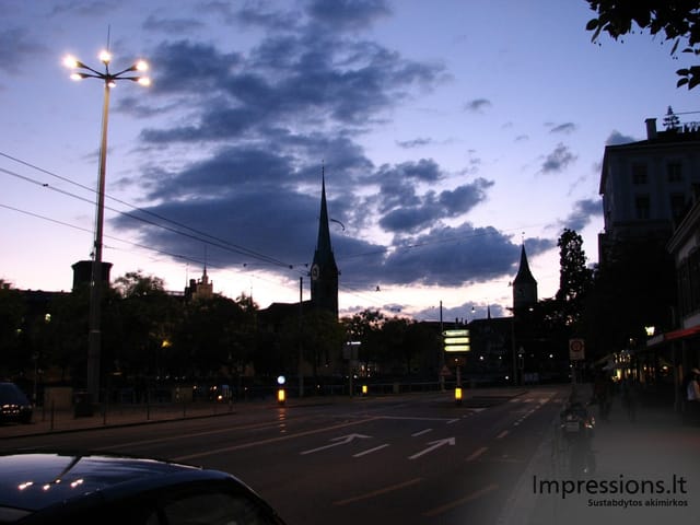Zurich'o miesto vaizdai
