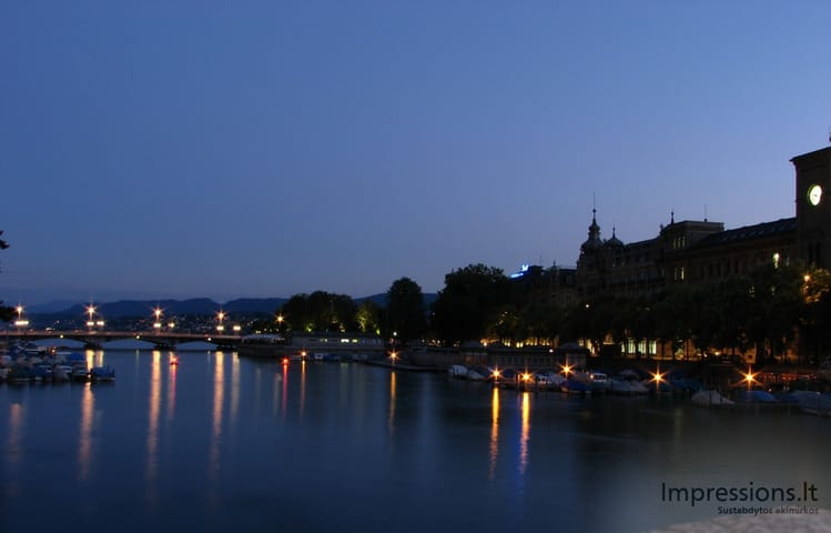 Zurich'o miesto vaizdai