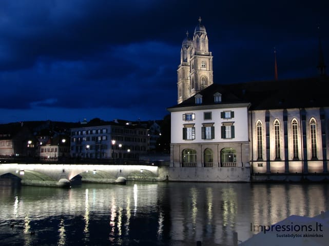 Zurich'o miesto vaizdai