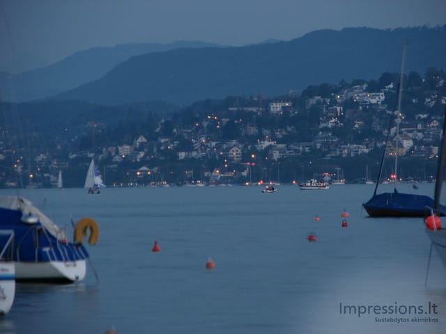 Zurich'o miesto vaizdai