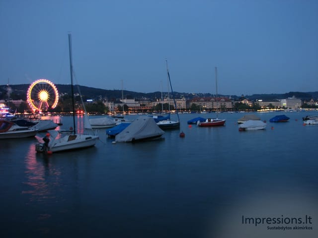 Zurich'o miesto vaizdai