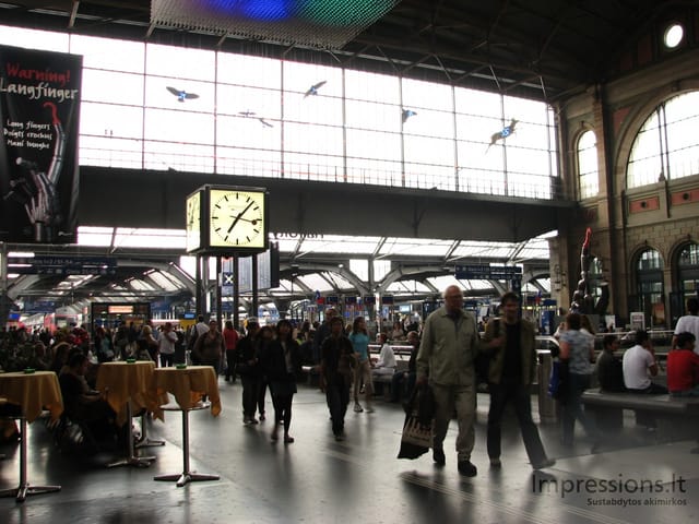 Zurich'o miesto vaizdai