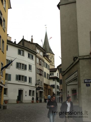 Zurich'o miesto vaizdai