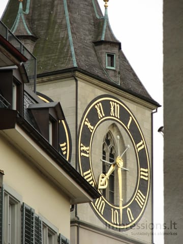 Zurich'o miesto vaizdai