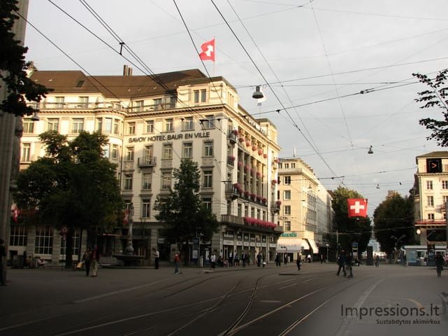 Zurich'o miesto vaizdai