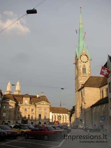 Zurich'o miesto vaizdai