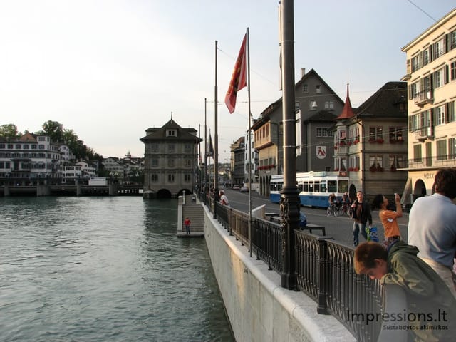 Zurich'o miesto vaizdai