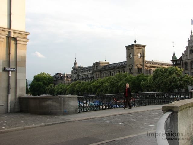Zurich'o miesto vaizdai