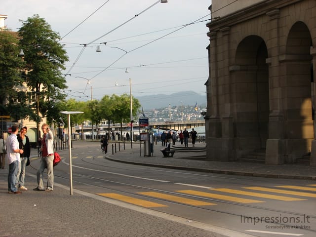 Zurich'o miesto vaizdai