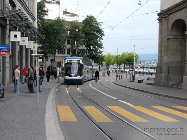 Zurich'o miesto vaizdai