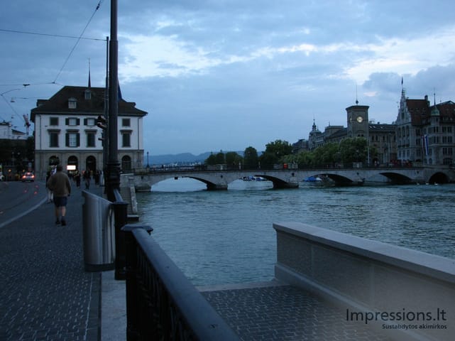 Zurich'o miesto vaizdai