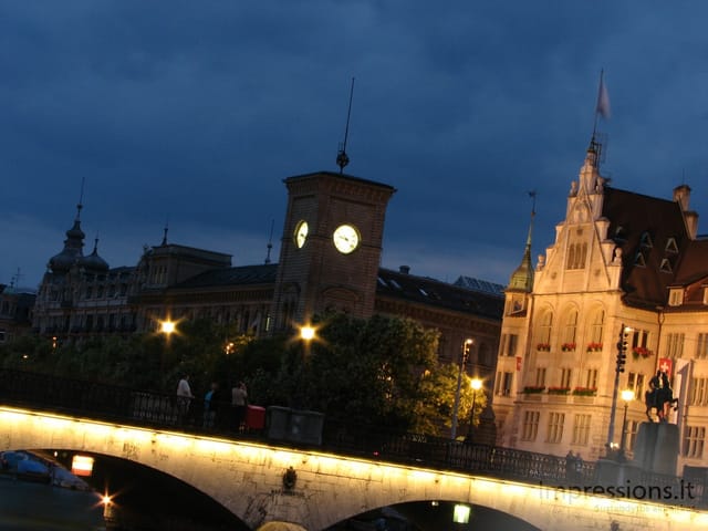 Zurich'o miesto vaizdai