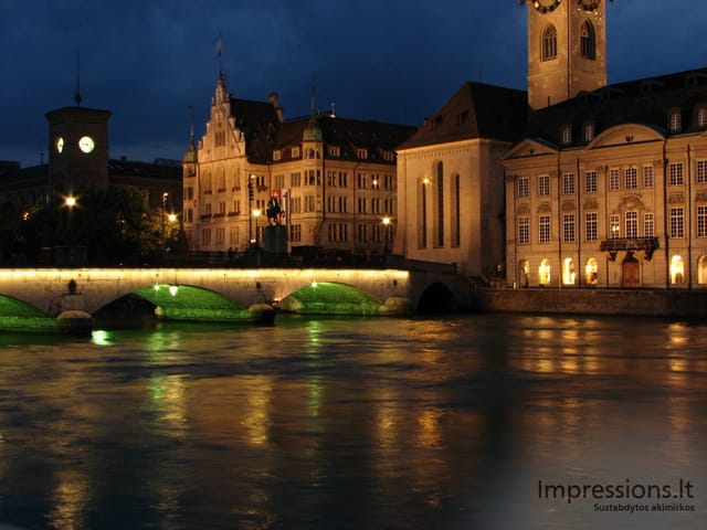 Zurich'o miesto vaizdai
