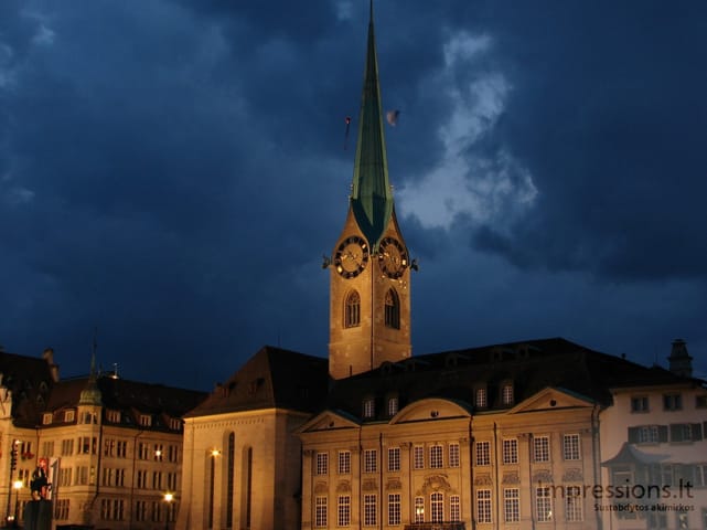 Zurich'o miesto vaizdai