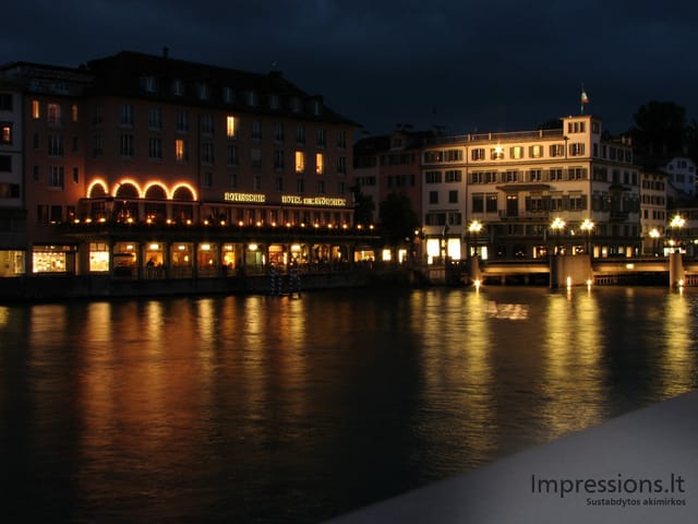 Zurich'o miesto vaizdai