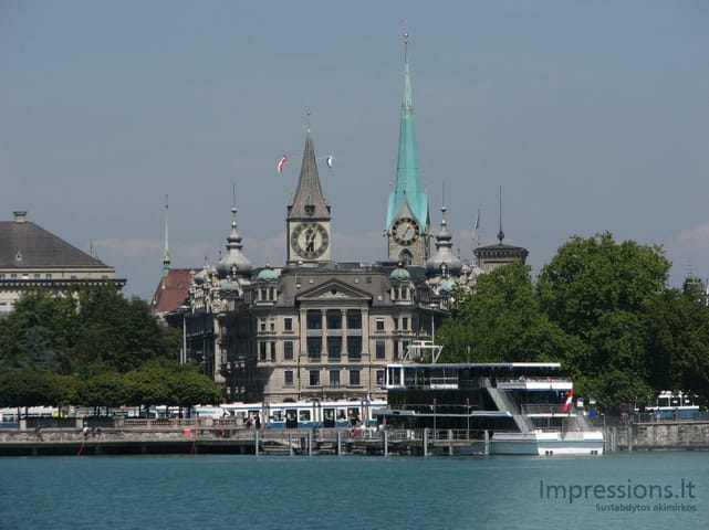 Zurich'o miesto vaizdai