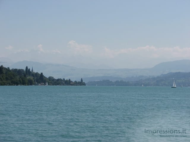 Zurich'o miesto vaizdai