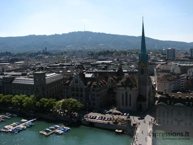 Zurich'o miesto vaizdai