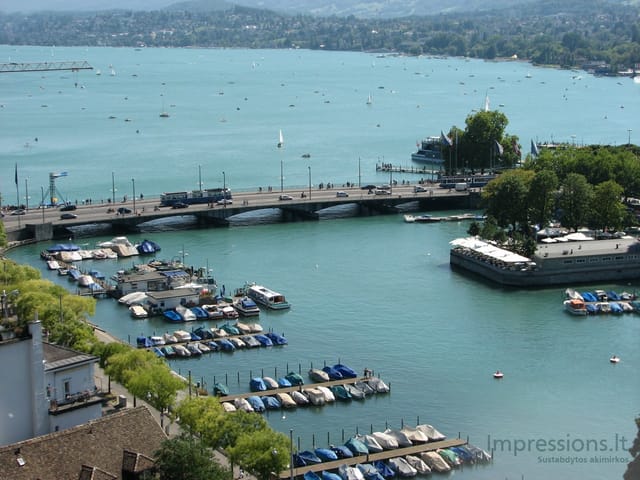 Zurich'o miesto vaizdai