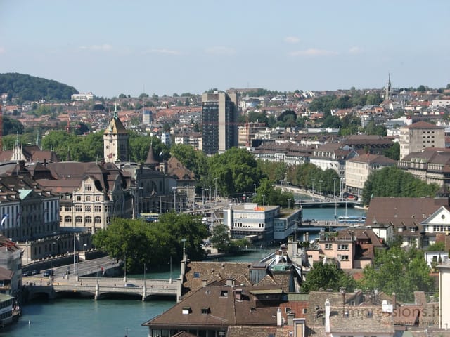 Zurich'o miesto vaizdai