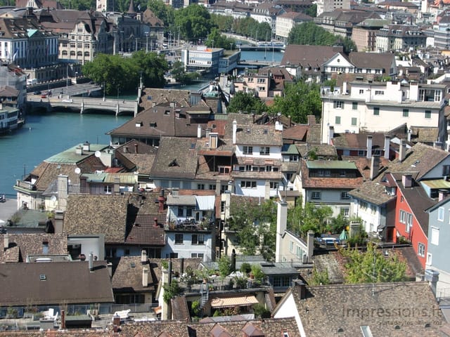 Zurich'o miesto vaizdai
