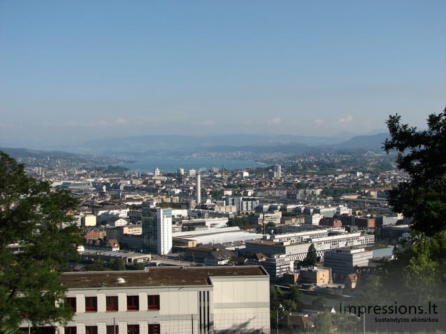 Zurich'o miesto vaizdai