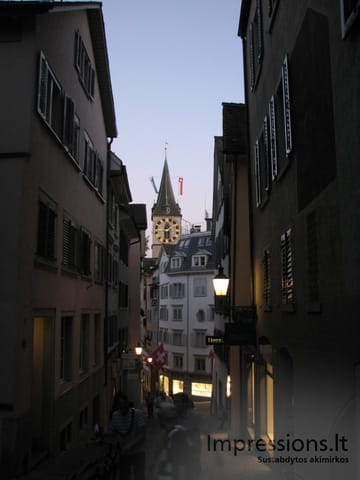 Zurich'o miesto vaizdai