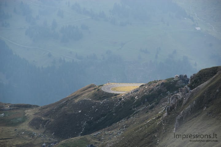 Iš aukščiausio Gross Glockner kelio taško