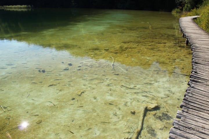 Skaidrusis Plitvicų ežerų vanduo
