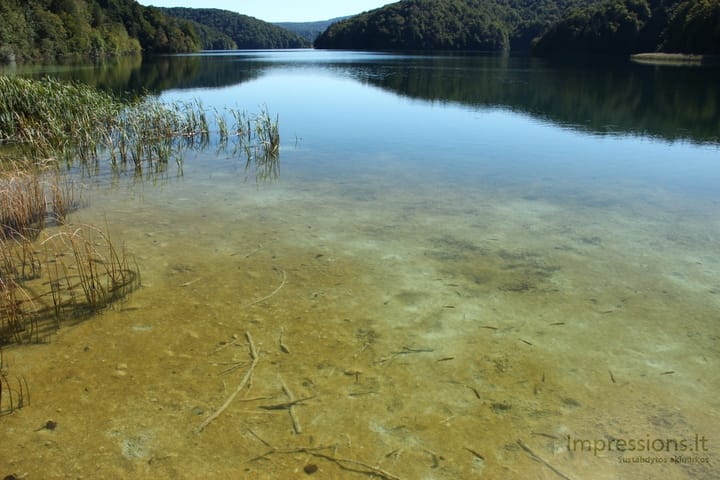 Skaidrusis Plitvicų ežerų vanduo