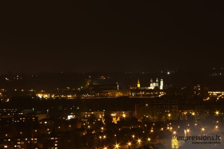 Kauno senamiesčio bokštai nuo Šilainių pusės