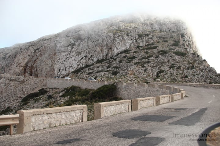 Cap de Formentor, kelio vingiai
