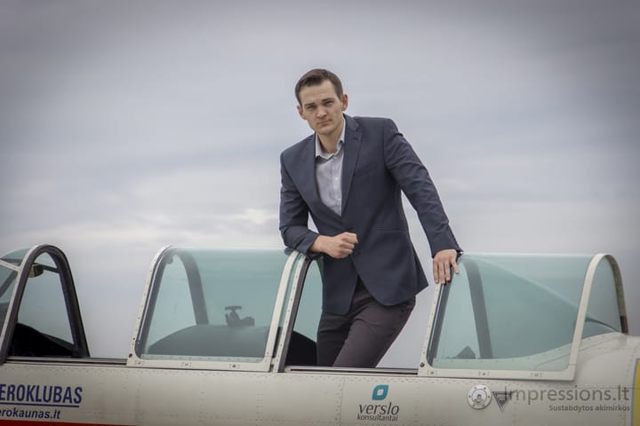 Akrobatinis skrydis iš Aleksoto oro uosto
