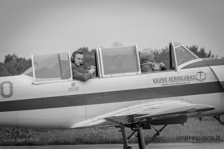 Akrobatinis skrydis iš Aleksoto oro uosto