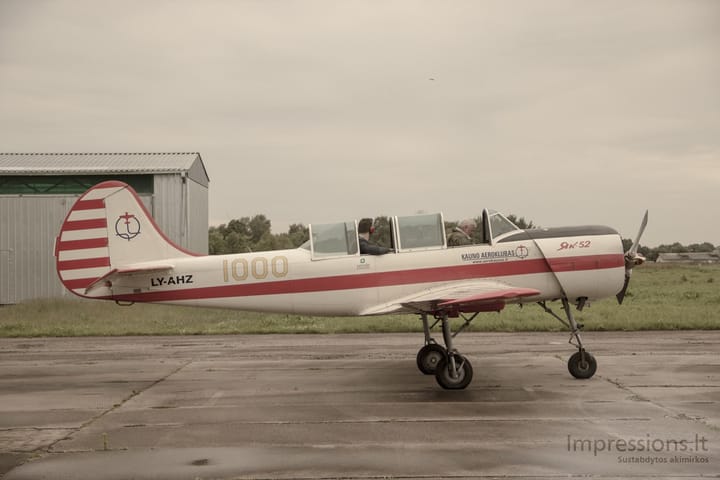 Akrobatinis skrydis iš Aleksoto oro uosto