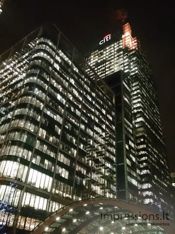 Canary Wharf verslo centrų pastatai