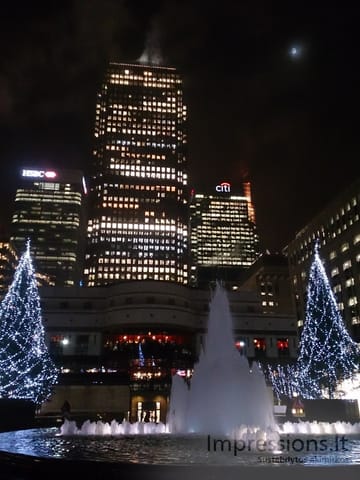 Canary Wharf verslo centrų pastatai