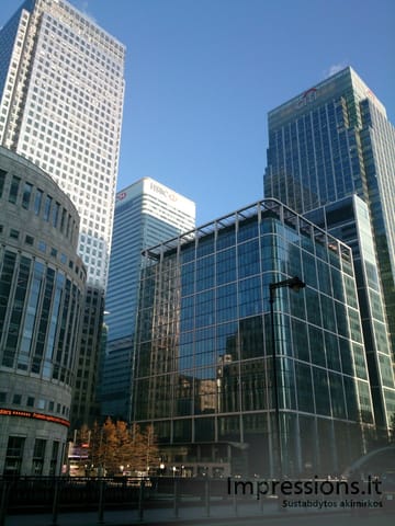 Nebūdinga Londonui giedra, Canary Wharf