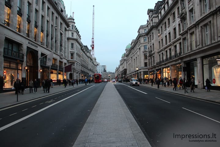 Londono gatvės dieną