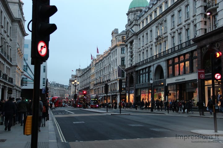Londono gatvės dieną