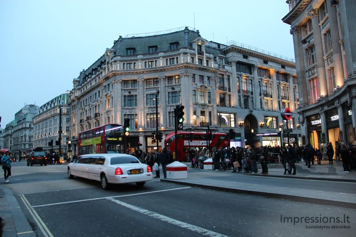 Londono gatvės dieną