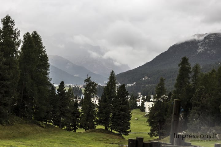 St. Moritz Alpių apsupty, Šveicarija