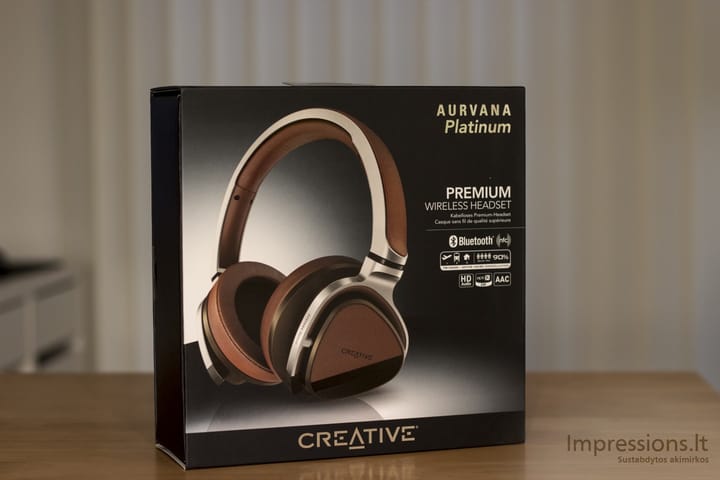 Creative Aurvana Platinum dėžė