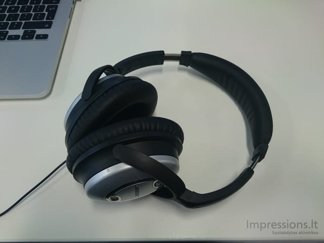 Bose Quiet Comfort 15 garso kokybė