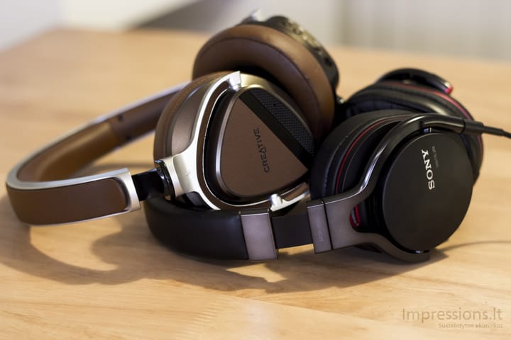 Creative Aurvana Platinum prieš SONY MDR1RNC