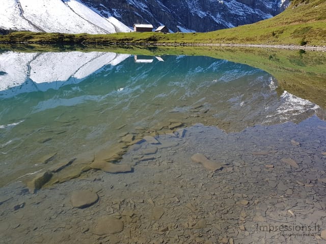 Permatomas iki dugno Trubsee vanduo